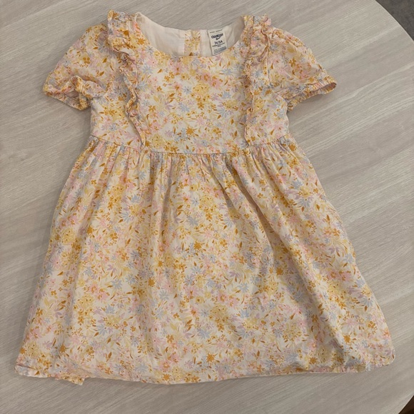 OshKosh B'gosh Other - OshKosh B'gosh Floral Toddler Dress in Yellow and Pink 3T Spring Summer Easter
